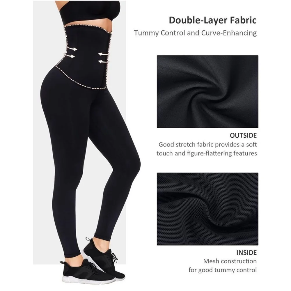 NEW Leggings Bodyshaper Corset Waist Trainer Compression Pants XL